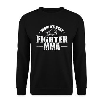 Meilleur combattant du monde MMA arts martiaux mixtes - Sweat-shirt Unisexe - noir - Devant - Alina (178cm) & Michal (187cm)