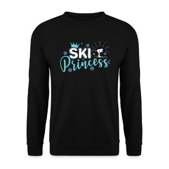 Ski Princess Sport Ice Sports Winter Sports Girls - Unisex Sweatshirt - black - Front - Alina (178cm) & Michal (187cm)