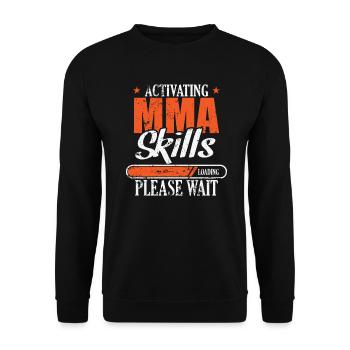 Activating MMA Skills Loading please wait - Unisex Pullover - Schwarz - Vorne - Alina (178cm) & Michal (187cm)