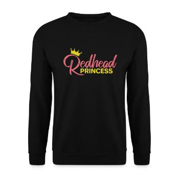 Princesse rousse beauté cheveux roux - Sweat-shirt Unisexe - noir - Devant - Alina (178cm) & Michal (187cm)
