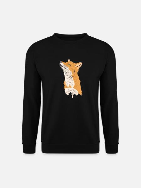 Fuchs Tier Wildnis Natur Umwelt - Unisex Pullover - Schwarz