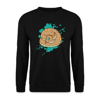 Serpent dans un animal japonais de style kawaii - Sweat-shirt Unisexe - noir - Devant - Alina (178cm) & Michal (187cm)