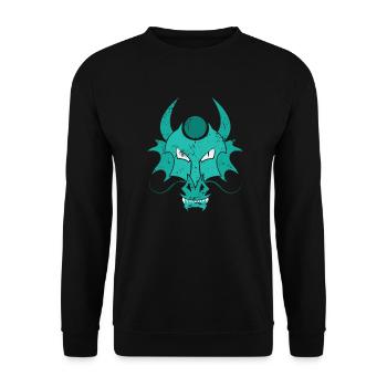 Dragon Art Signe du zodiaque chinois - Sweat-shirt Unisexe - noir - Devant - Alina (178cm) & Michal (187cm)