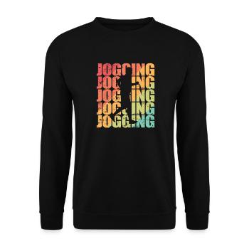 Jogging Racing Fitness Sports Running - Sweat-shirt Unisexe - noir - Devant - Alina (178cm) & Michal (187cm)