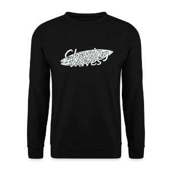 Chasing Waves Surfing Sports - Unisex Sweatshirt - black - Front - Alina (178cm) & Michal (187cm)