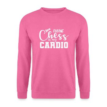 Jouer aux échecs est mon casse-tête cardio - Sweat-shirt Unisexe - rose - Devant