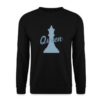 Queen Queen Chess Intelligence Jeu de casse-tête - Sweat-shirt Unisexe - noir - Devant - Alina (178cm) & Michal (187cm)