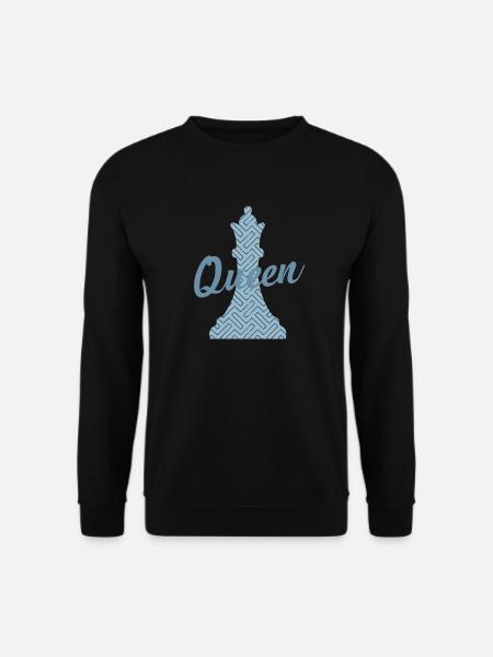 Queen Dame Schach Intelligenz Denksport Spiel - Unisex Pullover - Schwarz
