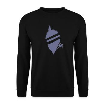Bouldering Gebirge Hobby Klettern Kraft - Unisex Pullover - Schwarz - Vorne - Alina (178cm) & Michal (187cm)