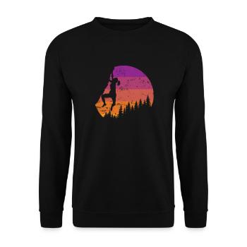 Escalade Hobby Fitness Bloc Sport - Sweat-shirt Unisexe - noir - Devant - Alina (178cm) & Michal (187cm)