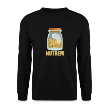 Nutgem Gewürz Geschmack Essen Kochen - Unisex Pullover - Schwarz - Vorne - Alina (178cm) & Michal (187cm)