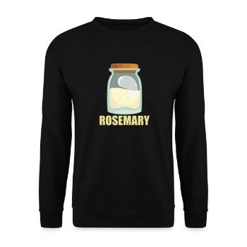 Rosemary Gewürz Geschmack Essen Kochen - Unisex Pullover - Schwarz - Vorne - Alina (178cm) & Michal (187cm)