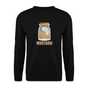 Mustard Gewürz Geschmack Essen Kochen - Unisex Pullover - Schwarz - Vorne - Alina (178cm) & Michal (187cm)
