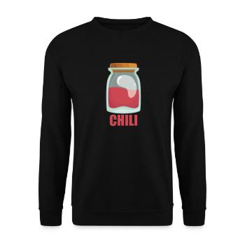 Chili Gewürz Essen Geschmack Kochen - Unisex Pullover - Schwarz - Vorne - Alina (178cm) & Michal (187cm)