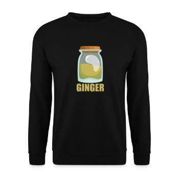 Ginger Gewürz Geschmack Essen Kochen - Unisex Pullover - Schwarz - Vorne - Alina (178cm) & Michal (187cm)