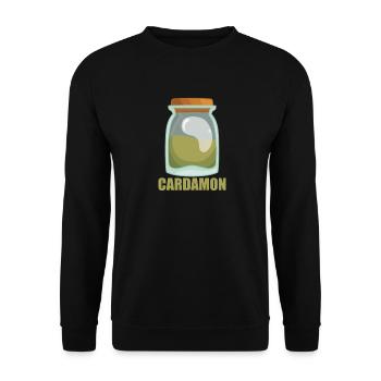 Cardamon Gewürz Geschmack Essen Kochen - Unisex Pullover - Schwarz - Vorne - Alina (178cm) & Michal (187cm)