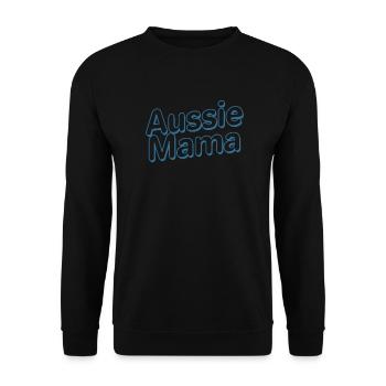 Aussie Mama Australian Shepherd Pet - Unisex Sweatshirt - black - Front - Alina (178cm) & Michal (187cm)