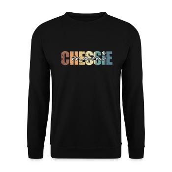 Chessie Maman Chesapeake Bay Retriever Chien - Sweat-shirt Unisexe - noir - Devant - Alina (178cm) & Michal (187cm)