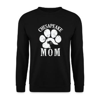 Chesapeake Mom Chesapeake Bay Retriever Hund - Unisex Pullover - Schwarz - Vorne - Alina (178cm) & Michal (187cm)