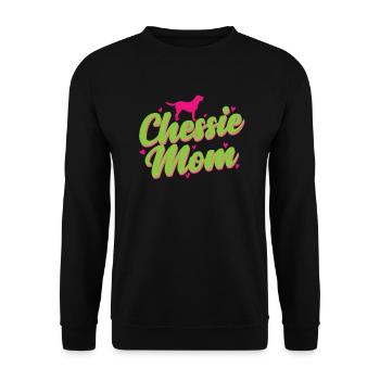 Chessie Maman Chien Chesapeake Bay Retriever - Sweat-shirt Unisexe - noir - Devant - Alina (178cm) & Michal (187cm)