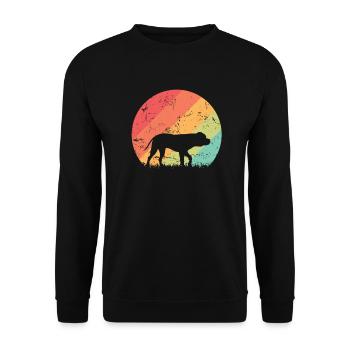 Bulldog Dog Pet Breed Best Friend - Unisex Sweatshirt - black - Front - Alina (178cm) & Michal (187cm)