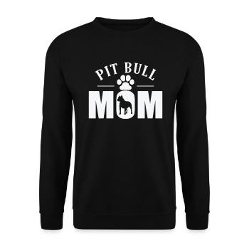 Pit Bull Maman Chien Race d’animal de compagnie - Sweat-shirt Unisexe - noir - Devant - Alina (178cm) & Michal (187cm)
