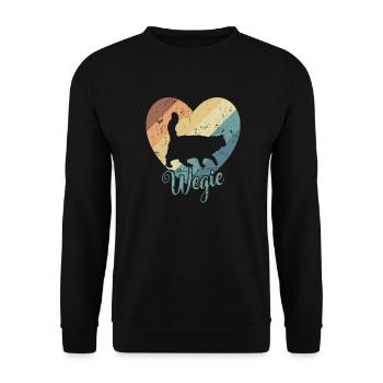 Wegie Cat Norwegian Forest Cat Pet - Sweat-shirt Unisexe - noir - Devant - Alina (178cm) & Michal (187cm)