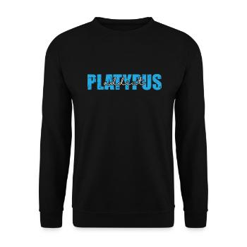 Platypus addict Australie Ornithorynque animal - Sweat-shirt Unisexe - noir - Devant - Alina (178cm) & Michal (187cm)