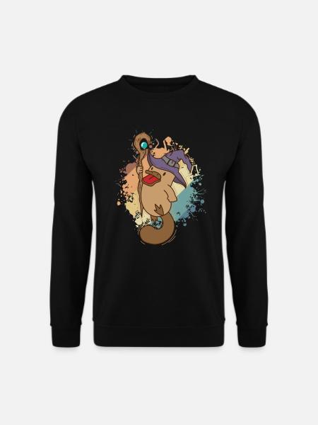 Schnabeltier als Zauberer Australien - Unisex Pullover - Schwarz