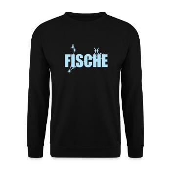 Pisces Zodiac sign Pisces constellation - Unisex Sweatshirt - black - Front - Alina (178cm) & Michal (187cm)