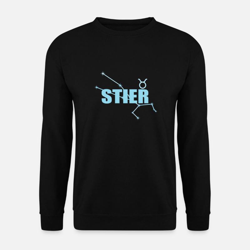 Stier Sternzeichen Taurus Sternbild - Unisex Pullover - Schwarz