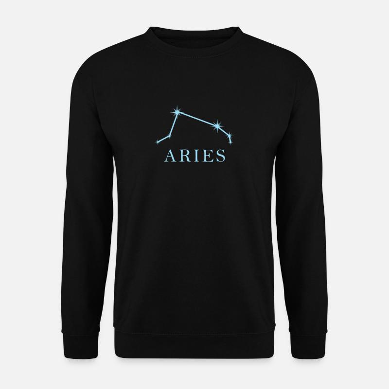 Sternkonstellation Sternzeichen Widder - Unisex Pullover - Schwarz
