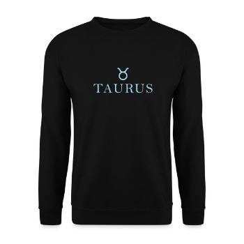 Sternzeichen Taurus Stier Sternbild - Unisex Pullover - Schwarz - Vorne - Alina (178cm) & Michal (187cm)