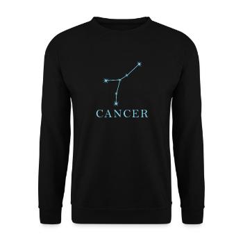 Star constellation Zodiac sign Cancer - Unisex Sweatshirt - black - Front - Alina (178cm) & Michal (187cm)