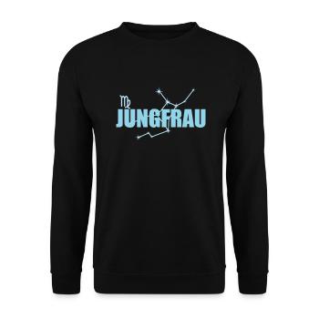 Virgo Zodiac sign Virgo constellation - Unisex Sweatshirt - black - Front - Alina (178cm) & Michal (187cm)