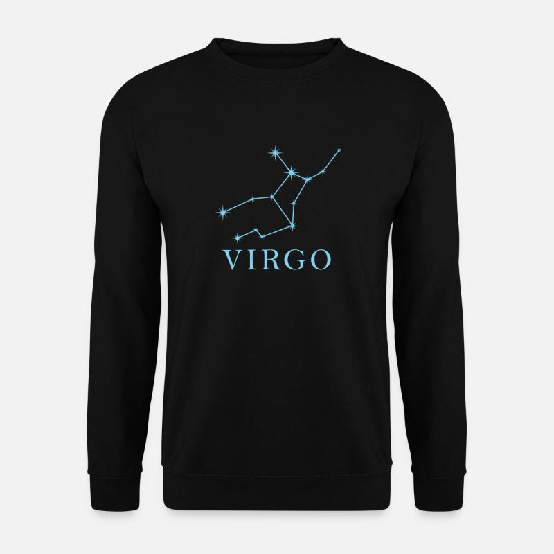 Sternkonstellation Sternzeichen Jungfrau - Unisex Pullover - Schwarz
