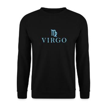 Zodiac sign Virgo Virgo constellation - Unisex Sweatshirt - black - Front - Alina (178cm) & Michal (187cm)