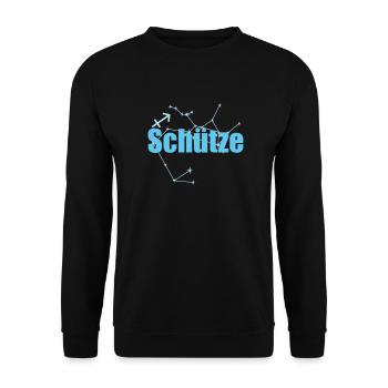 Schütze Sternzeichen Sagittarius Sternbild - Unisex Pullover - Schwarz - Vorne - Alina (178cm) & Michal (187cm)