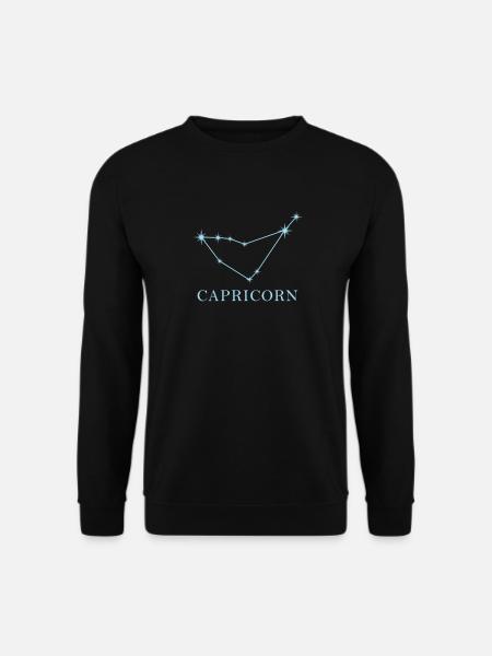 Sternkonstellation Sternzeichen Steinbock - Unisex Pullover - Schwarz