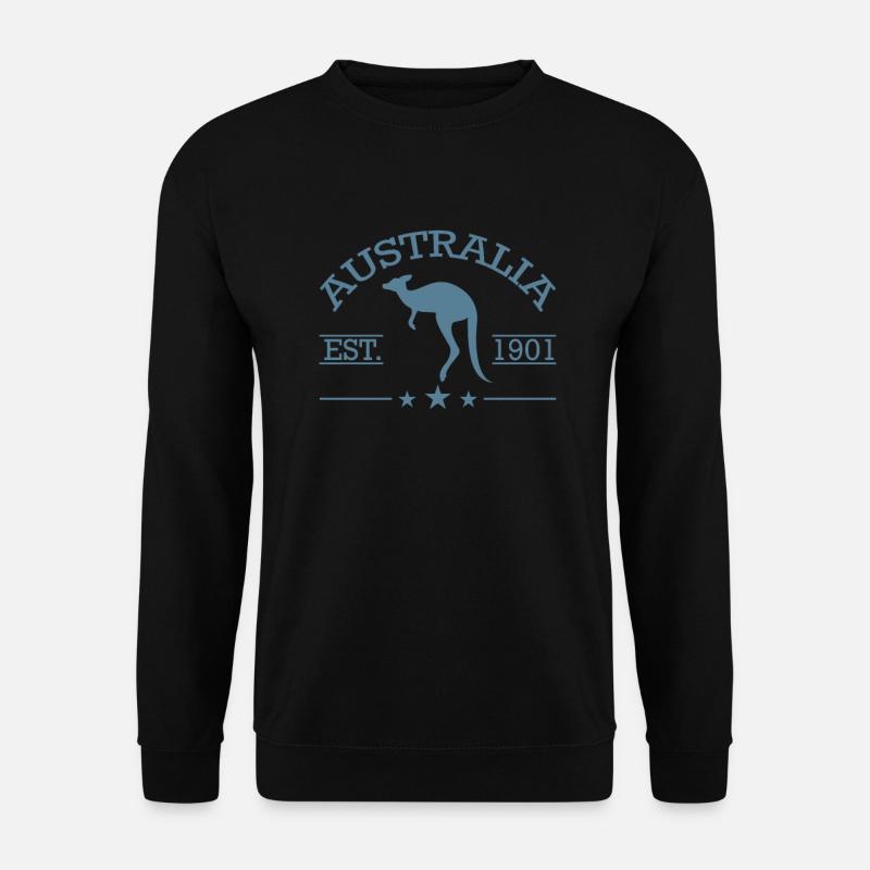 Australia Kangaroo marsupial since 1901 - Unisex Sweatshirt - black