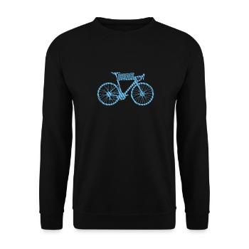Ride Bike Fitness Sport Santé - Sweat-shirt Unisexe - noir - Devant - Alina (178cm) & Michal (187cm)
