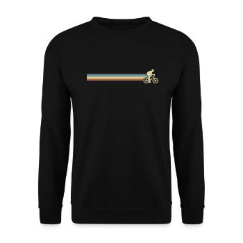 Cycliste Rider Fitness Sport - Sweat-shirt Unisexe - noir - Devant - Alina (178cm) & Michal (187cm)
