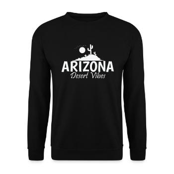 Arizona Desert Vibes USA America - Unisex Sweatshirt - black - Front - Alina (178cm) & Michal (187cm)