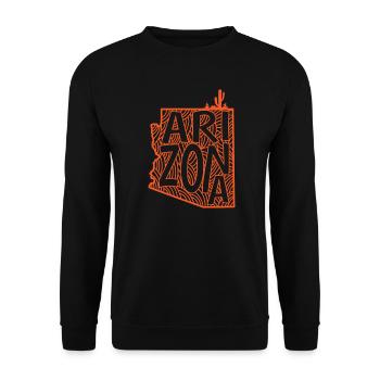 Arizona États-Unis Amérique État - Sweat-shirt Unisexe - noir - Devant - Alina (178cm) & Michal (187cm)