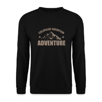 Colorado Mountain Adventure USA America - Unisex Sweatshirt - black - Front - Alina (178cm) & Michal (187cm)