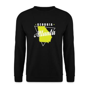 Géorgie Atlanta États-Unis Amérique État - Sweat-shirt Unisexe - noir - Devant - Alina (178cm) & Michal (187cm)