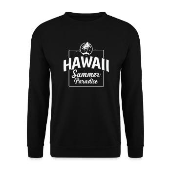 Hawaii Summer Paradise USA America - Unisex Sweatshirt - black - Front - Alina (178cm) & Michal (187cm)