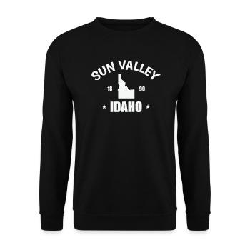 Idaho Sun Valley 1890 États-Unis Amérique - Sweat-shirt Unisexe - noir - Devant - Alina (178cm) & Michal (187cm)