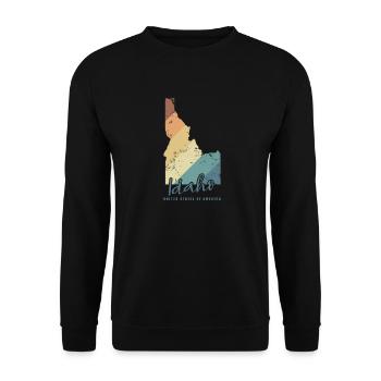 Idaho États-Unis d’Amérique États-Unis - Sweat-shirt Unisexe - noir - Devant - Alina (178cm) & Michal (187cm)