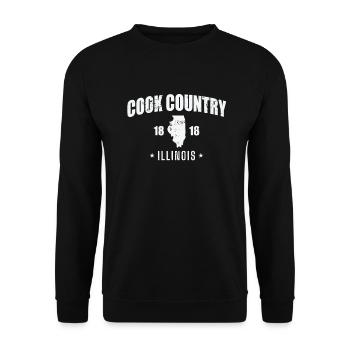 Illinois Cook Country 1818 USA America - Unisex Sweatshirt - black - Front - Alina (178cm) & Michal (187cm)